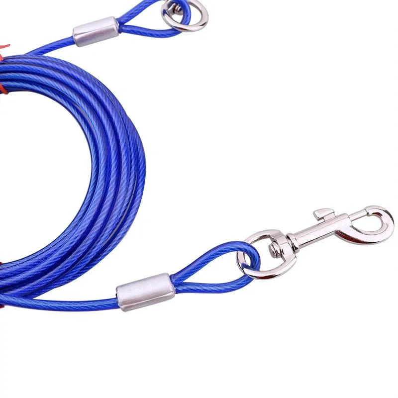 2 In 1 Pet Traction Rope With Handle 10M Length Random Colour