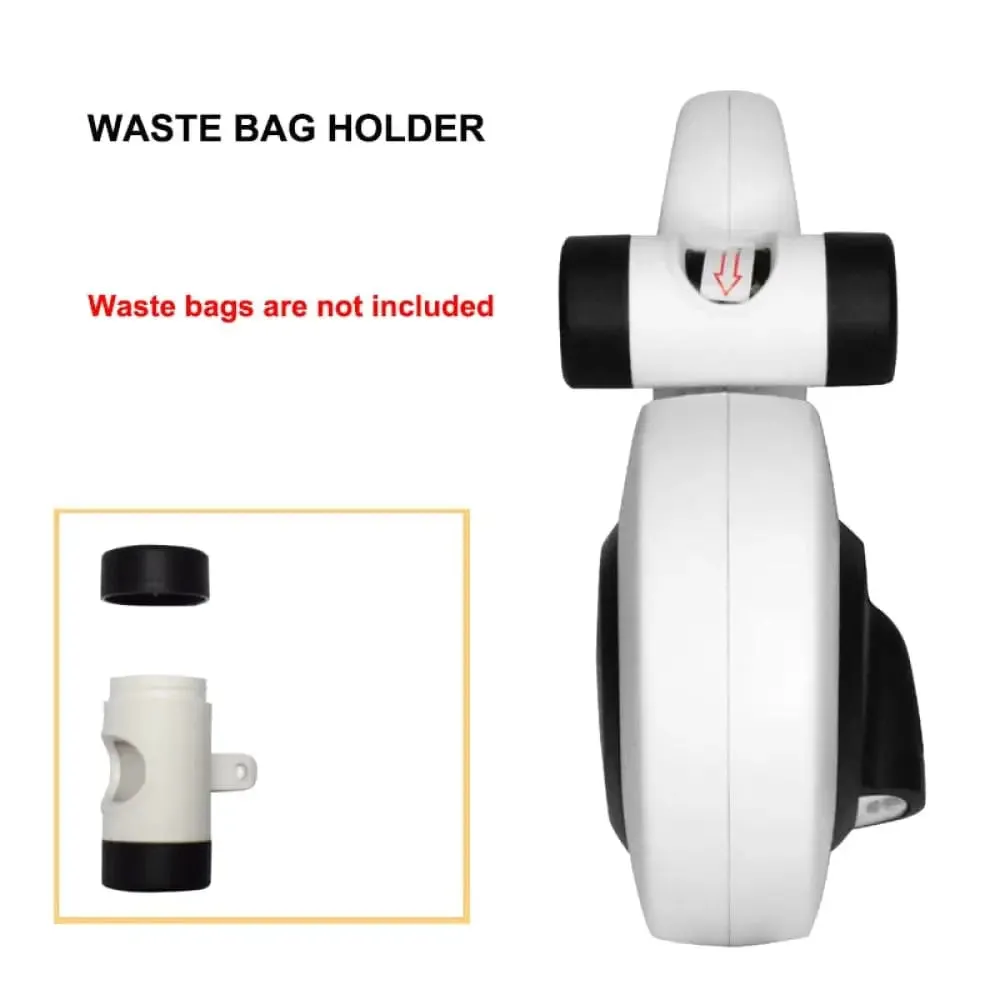 5m Retractable Led Flashlight Reflective no Tangle Dog Leash with Poop Bag Dispenser
