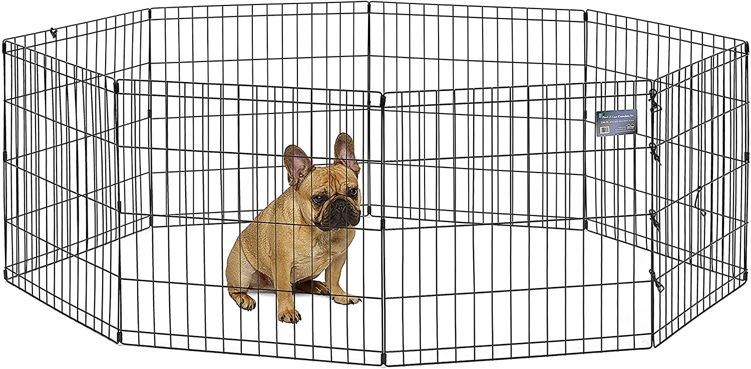 8 Panel Dog Pen - Exercise Pet Playpen - Foldable - 8 Panels - Midwest Homes for Pets