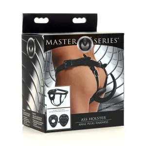Ass Holster Anal Plug Harness (Black)
