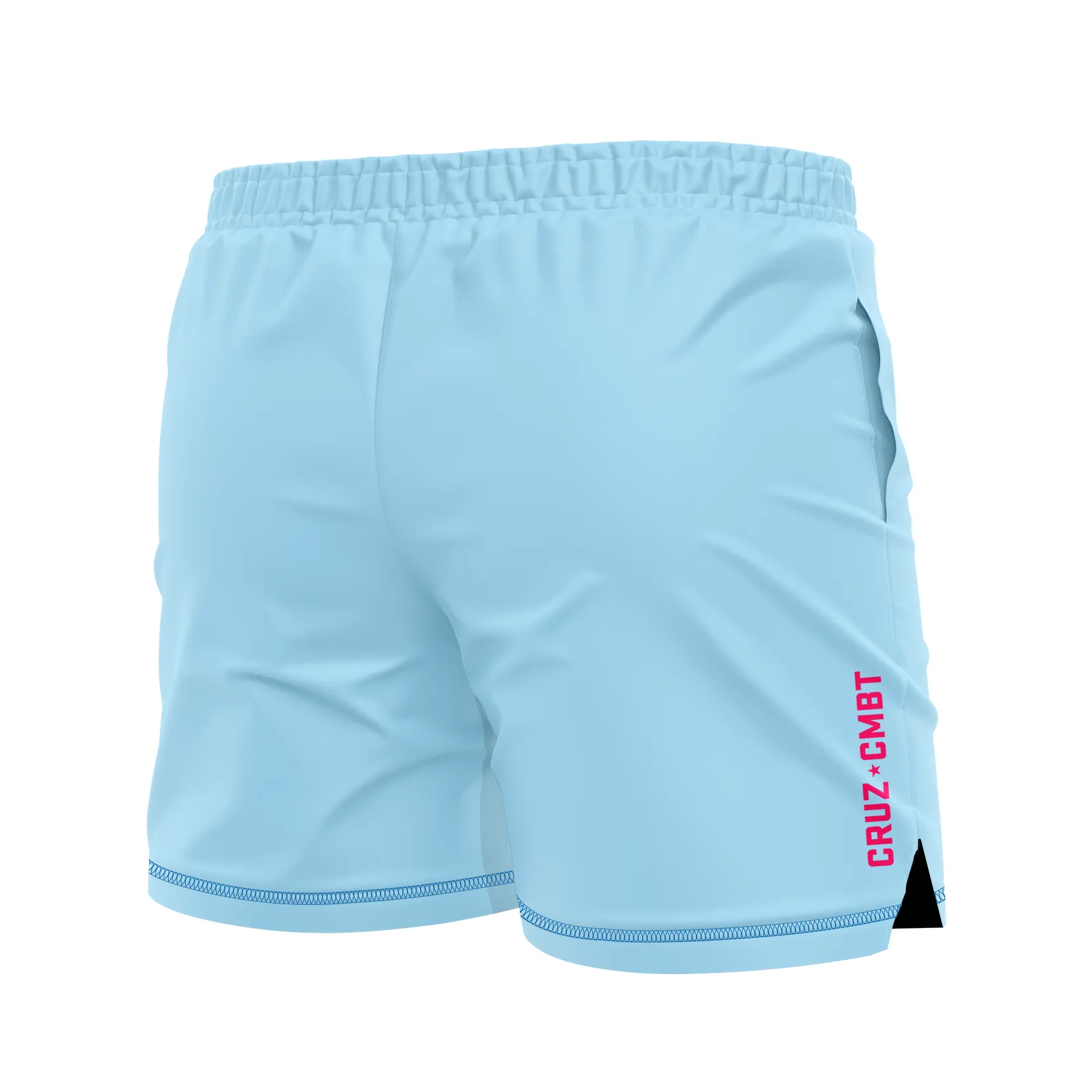 Base Collection men's FC shorts, light blue/pink