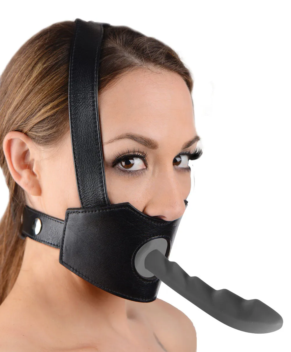 Daring Dildo Face Harness Fun - Adjustable and Snuggly Fit!