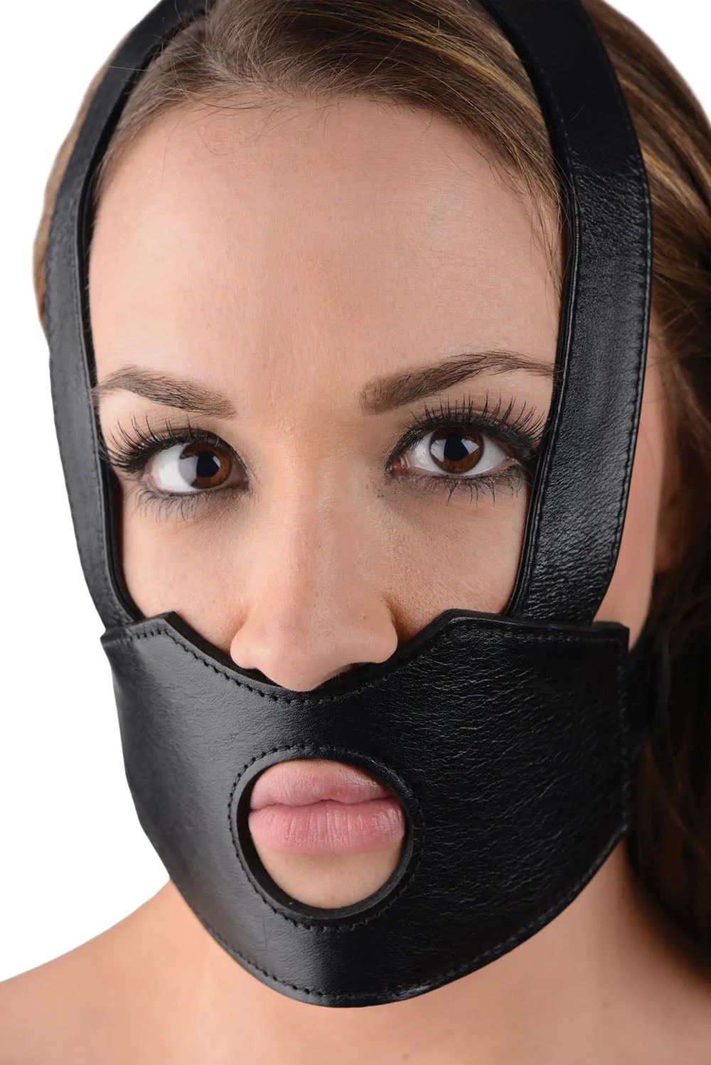 Daring Dildo Face Harness Fun - Adjustable and Snuggly Fit!