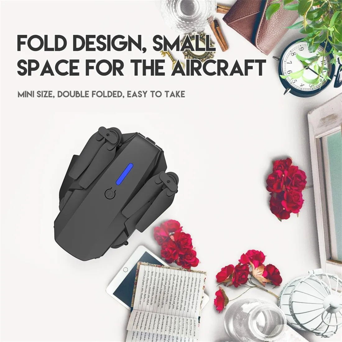 Foldable Mini Rc Quadcopter Drone with Remote Control