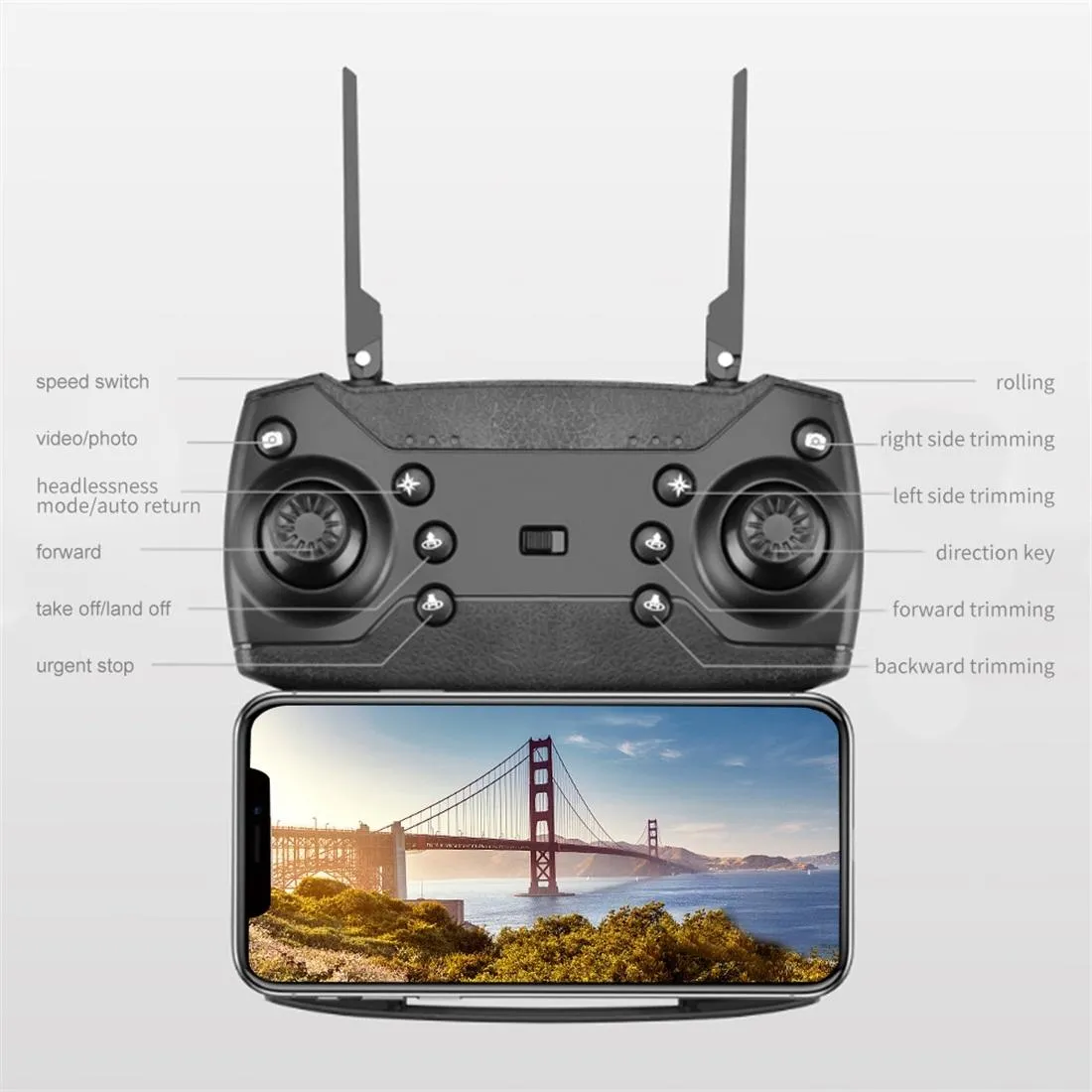 Foldable Mini Rc Quadcopter Drone with Remote Control