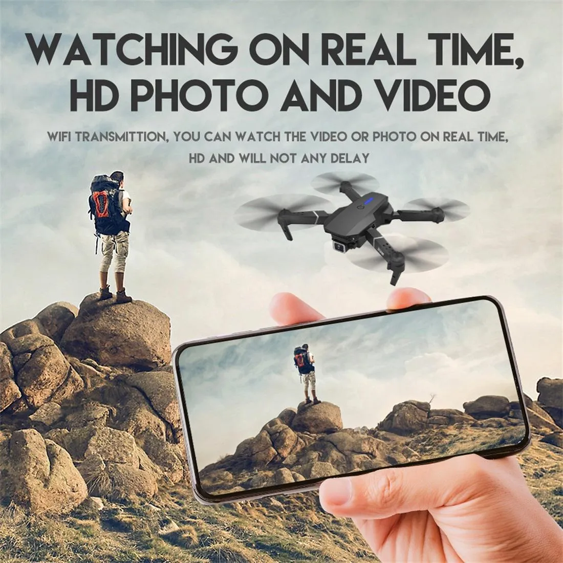Foldable Mini Rc Quadcopter Drone with Remote Control