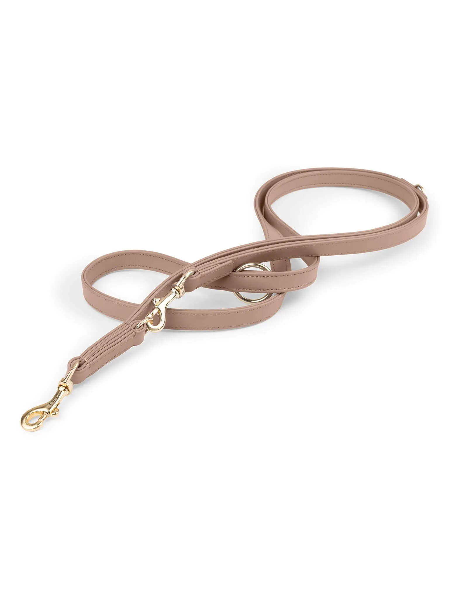 Hands-free Hondenriem Leer Beige