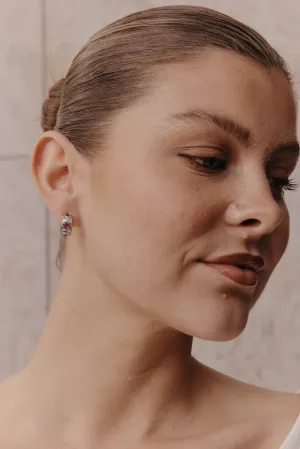 Heritage Earring - Silver Gem