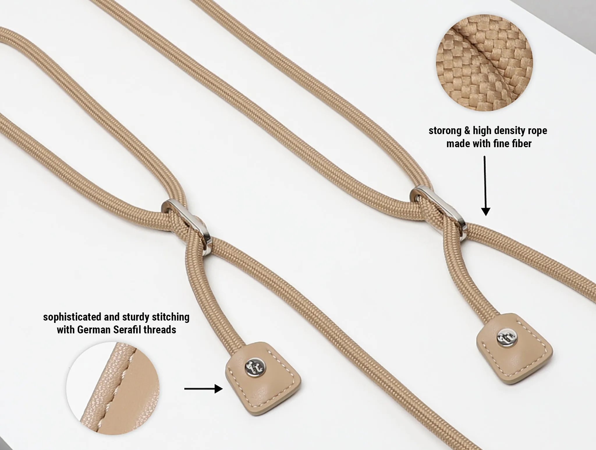 HOZI X LCB Handsfree Leash - Khaki
