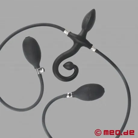 Inflatable Anal Plug with Tail