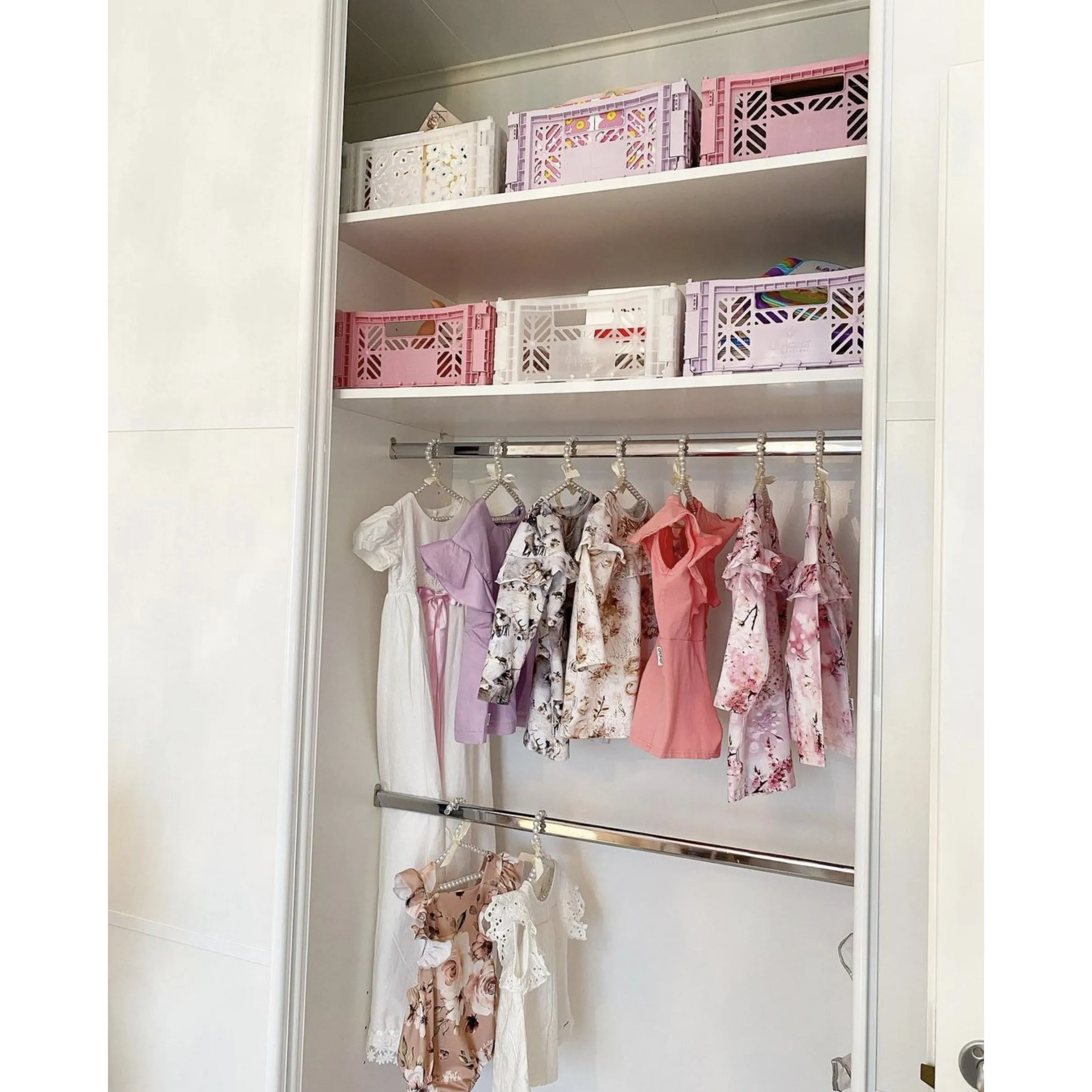 Medium Folding Crate- Cherry Blossom