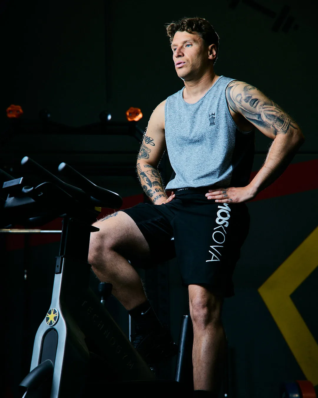 TRAINING DRYFIT TANK TOP - GREY/BLACK