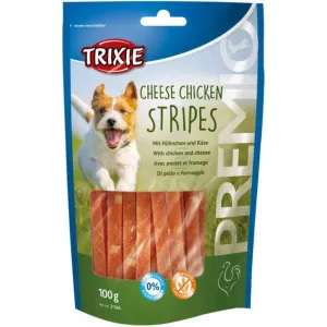 Trixie Premio | Natural Meaty Dog Treats | Cheese Chicken Stripes - 100g