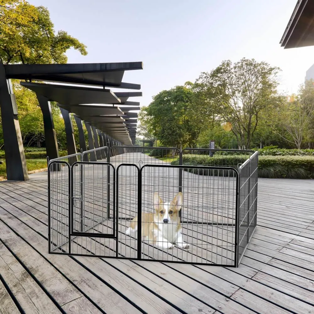 Yaheetech Puppy Playpen 8 Panels 32 Inch