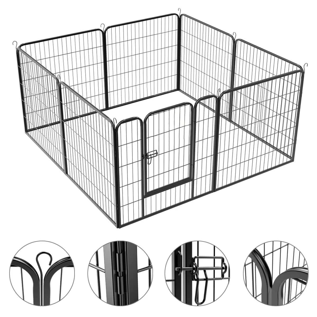 Yaheetech Puppy Playpen 8 Panels 32 Inch